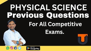 Previous Questions Explanation by Allam sai krishna|Physical Science for All Competitive Exams