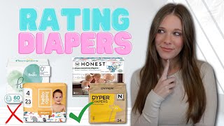BEST and WORST DIAPERS 2023 | Millie Moon, Honest, Dyper, Kirkland, Pampers Pure