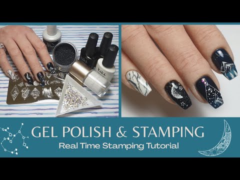 Real Time Nail Stamping Application ???? Gel Polish Nail Tutorial ????????