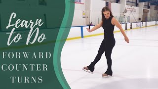 Learn To Do Forward Counter Turns - In Figure Skates!