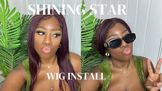 WIG INSTALL\/SHINING STAR #fyp #hairtutorial #wiginstall