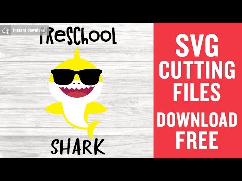 Preschool Shark SVG Free Cutting Files for Cricut | Baby Shark