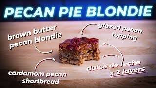 Pecan Pie Blondie Bar - A Delight To Be Alive