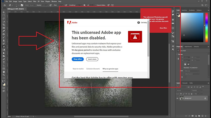 Lỗi không mở được photoshop 6 truy cập adobe năm 2024