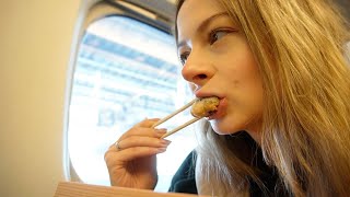 Taking the Japanese Shinkansen from Tokyo and enjoying bento【Japan Life】