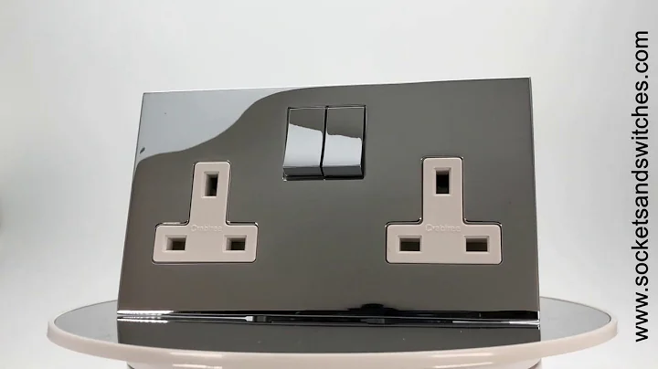 Polished Chrome Sockets and Switches - Screwless Square Switches & Sockets Range