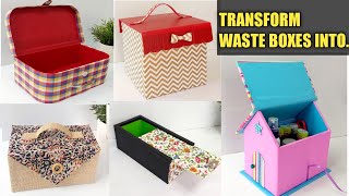 : 5 Best use of waste cardboard boxes that everyone can do easily/5 cool cardboard box reuse ideas
