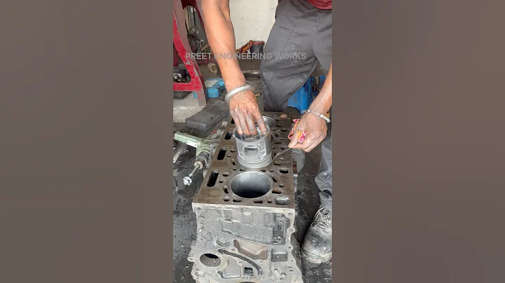 How to sleeve to piston clearance check #shortsfeed #repair #automobile #car #ok #jcb #welding #old