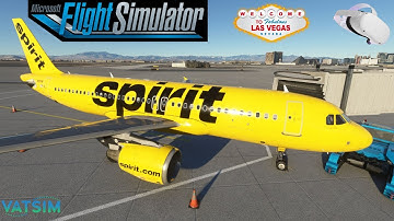 MSFS Fenix A320 in VR + VATSIM! | Viva Las Vegas!