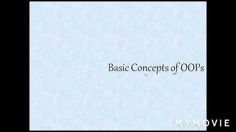 Basic Concepts of OOPs(Object Oriented Programming System)