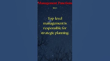 Management Functions | Q&A Shorts | The Office Wala