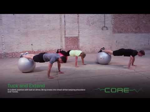 CORE 1 1 STABILITY BALL   TUCK & EXTEND