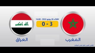 نهائي كأس العرب للصالات 2022 المغرب 3  العراق 0 _ المباراة كاملة