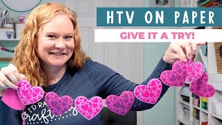 HOW TO USE IRON ON VINYL OR HTV ON PAPER — JULIE EBERSOLE