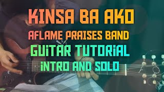 Video thumbnail of "Kinsa ba Ako aflame band guitar solo tutorial step by step"