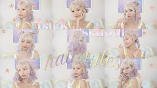 10 quick & easy back to school hairstyles for short and long hair! 🌼🤍