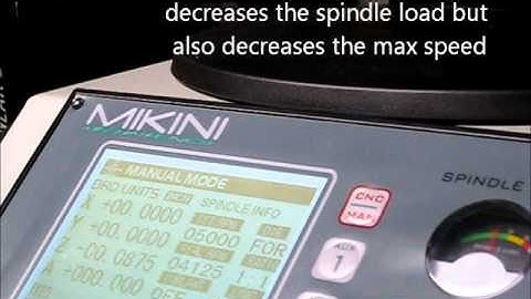 Mikini spindle motor tuning