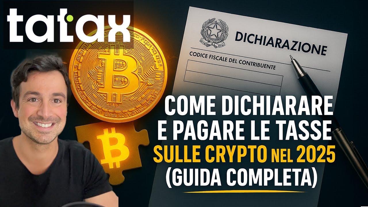 COME DICHIARARE E PAGARE LE TASSE SULLE CRYPTO NEL 2025 (GUIDA COMPLETA) con TATAX