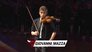 Giovanni Mazza - Self-Arranged National Anthem G.B. Guadagnini Violin (age 12) NBA Chicago Bulls