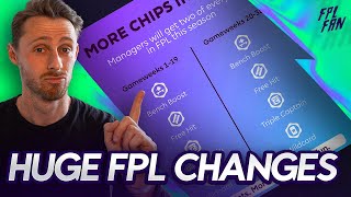 4 HUGE FPL CHANGES 😱 I More Chips, Transfers & Points! I Fantasy Premier League 25/26