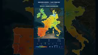 🌍 WESTERN EUROPE | 7-DAY WEATHER FORECAST 🌡️🌧️  Forecast Period :  13/09/2026  to  20/09/2026.