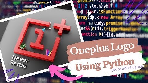 OnePlus Logo Using Python