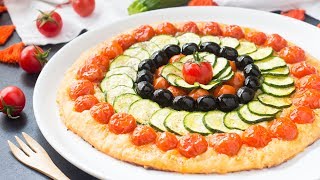 Focaccia Veloce Mille Colori con Pomodorini, Zucchine e Olive | Ricetta in 5 Minuti | 55Winston55