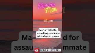 24 Jun Frozen Iguana Fury   June 24 Cold Confrontation #24June #24Jun #FloridaMan #June24 #Squirrel