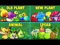 PvZ2 - 5Teams NEW x OLD x ANIMAL x SPEAR x LAUNCH Battlez - Which Plants Team Will Win ?