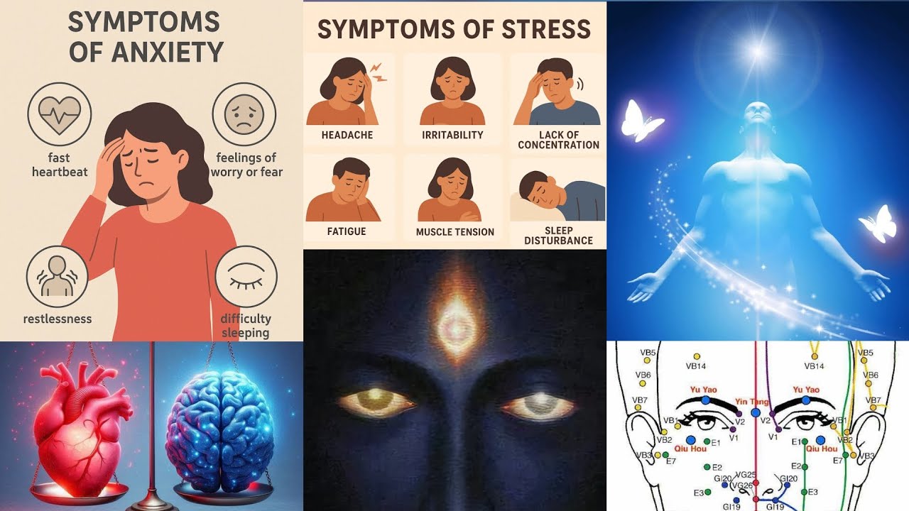 Calm Your Mind (English) Yintang (GV 24½) Third Eye, Anjna Chakra | Relieve Anxiety Stress Naturally