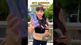 ANTI GORES HAPENYA DIGANTI DULU YA !!? #smartphone #tempered #diy #goodthing