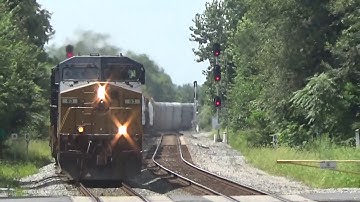 Csx Q372-03 With Ex-LMS Dash 8 Trailing At Shen