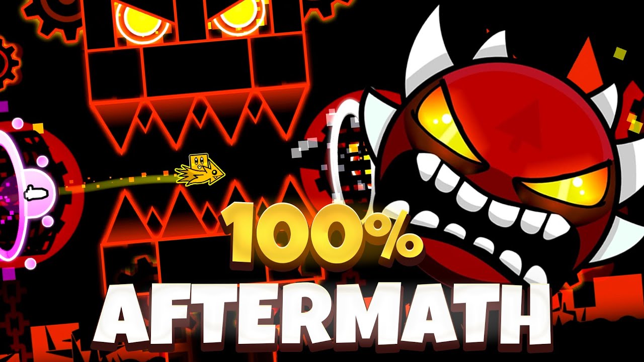 Aftermath (100%) by IIExenityII [Extreme Demon #6] | Geometry Dash