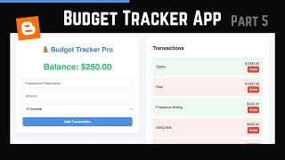How To Add Budget Tracker To Your Blogger Website