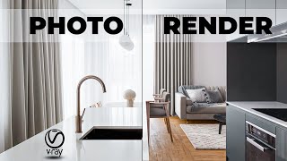 3ds max interior rendering tutorial | Vray | post-production