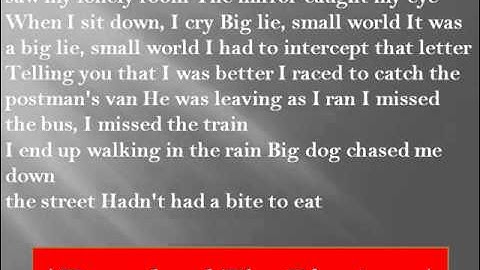 Sting Big - Lie Small World Lyrics