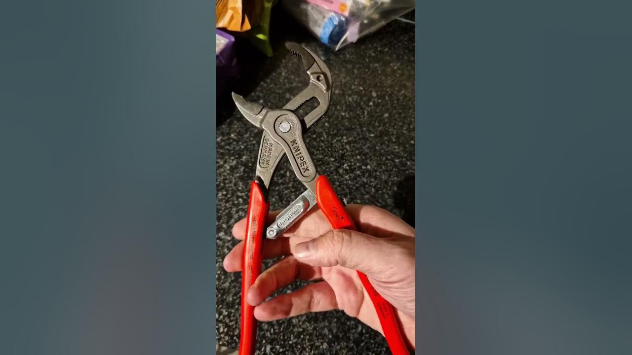 KNIPEX 85 01 250 SmartGrip Water Pump Pliers with Automatic Adjustment Grey  Atramentized with Non-slip Plastic Coating 250 mm - AliExpress