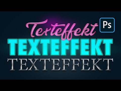 Die Power von Ebenenstilen in Photoshop - 1 Klick Texteffekte wie Gold, Metall, Gummi uvm.