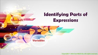 Identifying Parts of Expressions