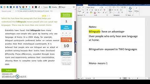 4/9 Use Context to Identify the Meaning of a Word (YEQ)