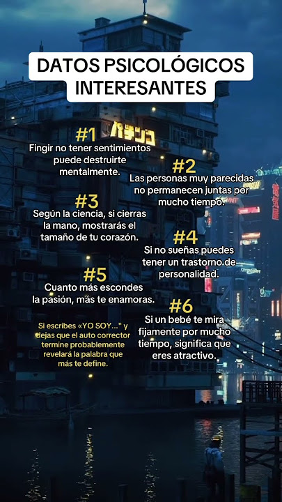 Datos psicológicos #datos #psicologia #consejos #tiempos #animos #tips
