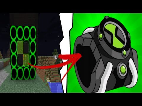 COMO FAZER UM PORTAL PARA O MUNDO DO BEN 10 - MINECRAFT 