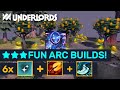 ★★★ Arc Warden Fun Builds! Mango Tree + Dagon! | Dota Underlords