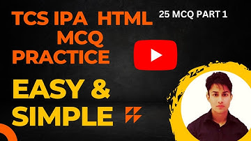 TCS IPA HTML MCQ PRACTICE