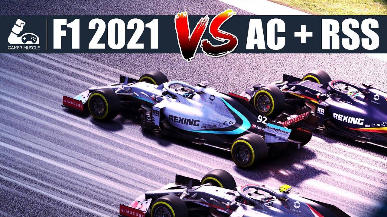 F1 2021 VS The Most Realistic Formula 1 Simulator - Assetto Corsa