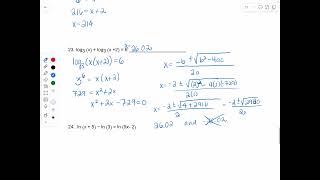 MAC 1105 Paper Review for Test 4 questions 22 - 25