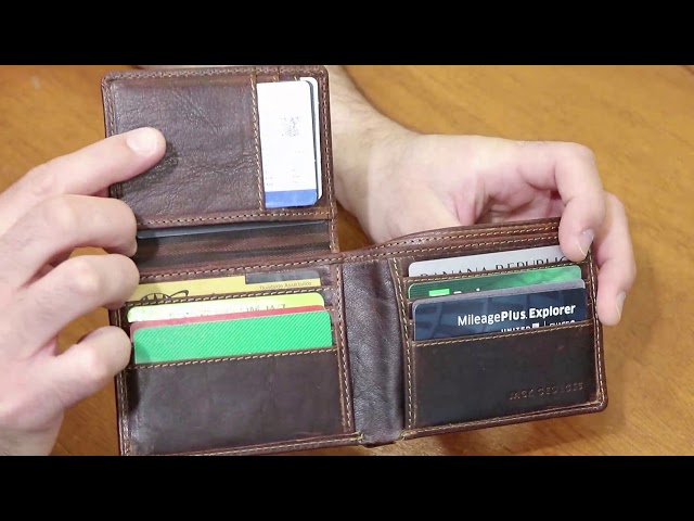 Voyager Bifold Wallet with ID Flap #7302 Honey