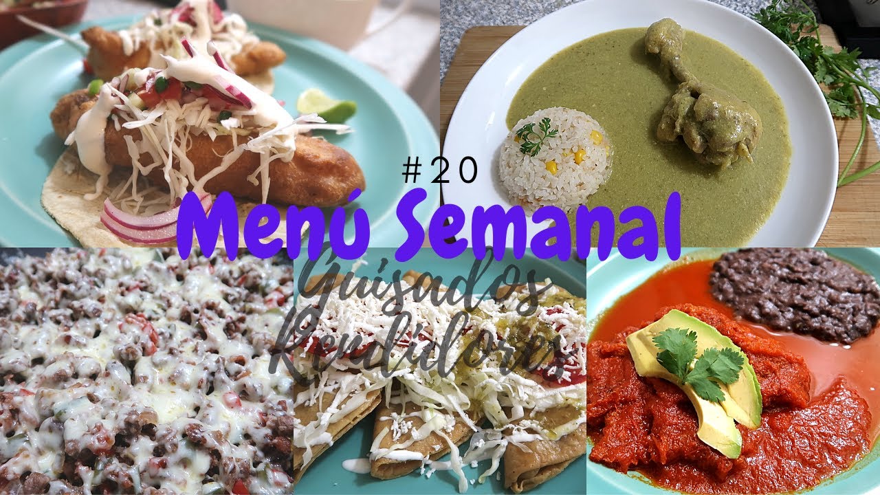 MENÚ SEMANAL #20 | Guisados MUY RENDIDORES | Erika Blop