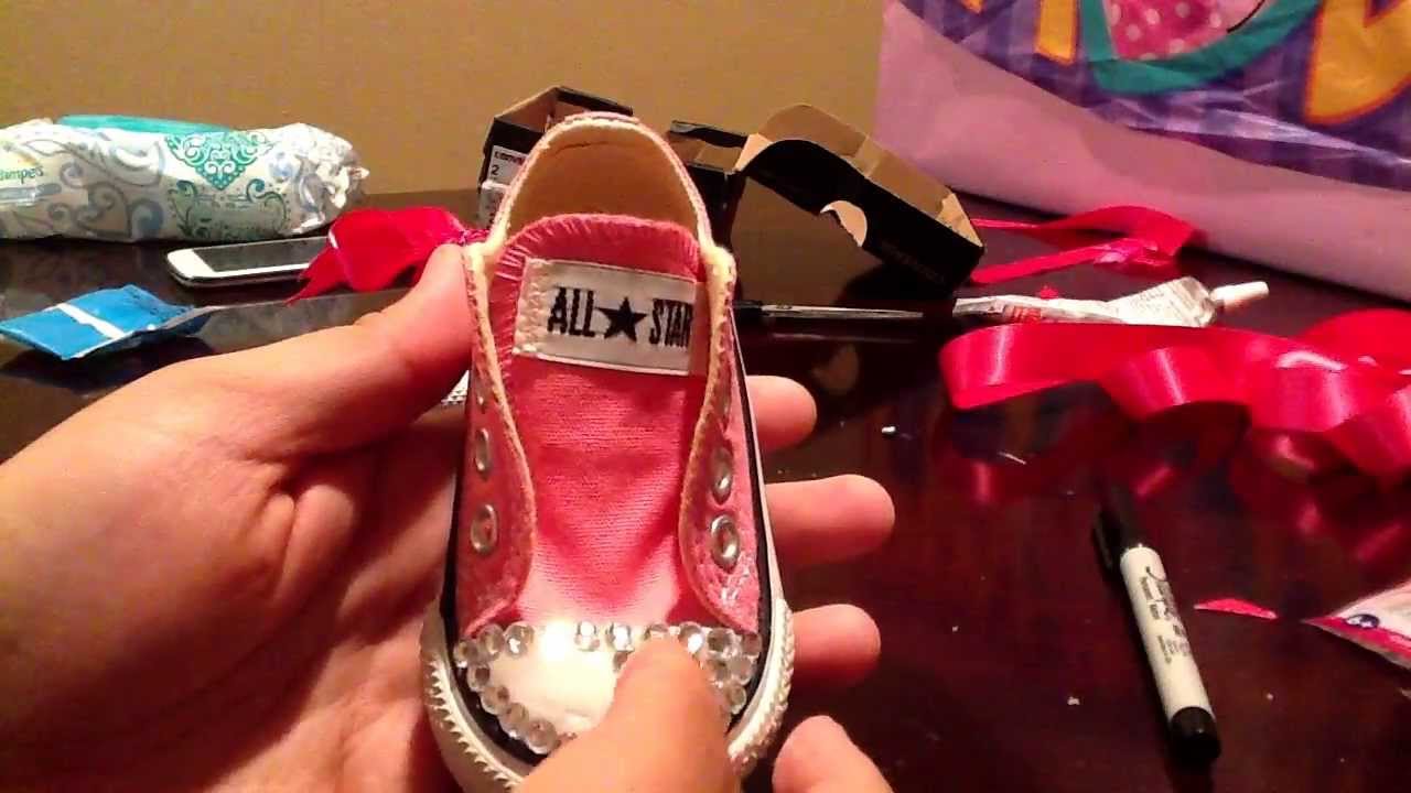 baby converse with rhinestones