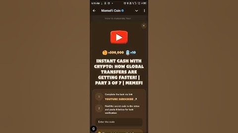 Instant Cash with Crypto: How Global Transfers Are Getting Faster! | Part 3 of 7 | MemeFi